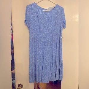 Seraphine zip access nursing and maternity dress.